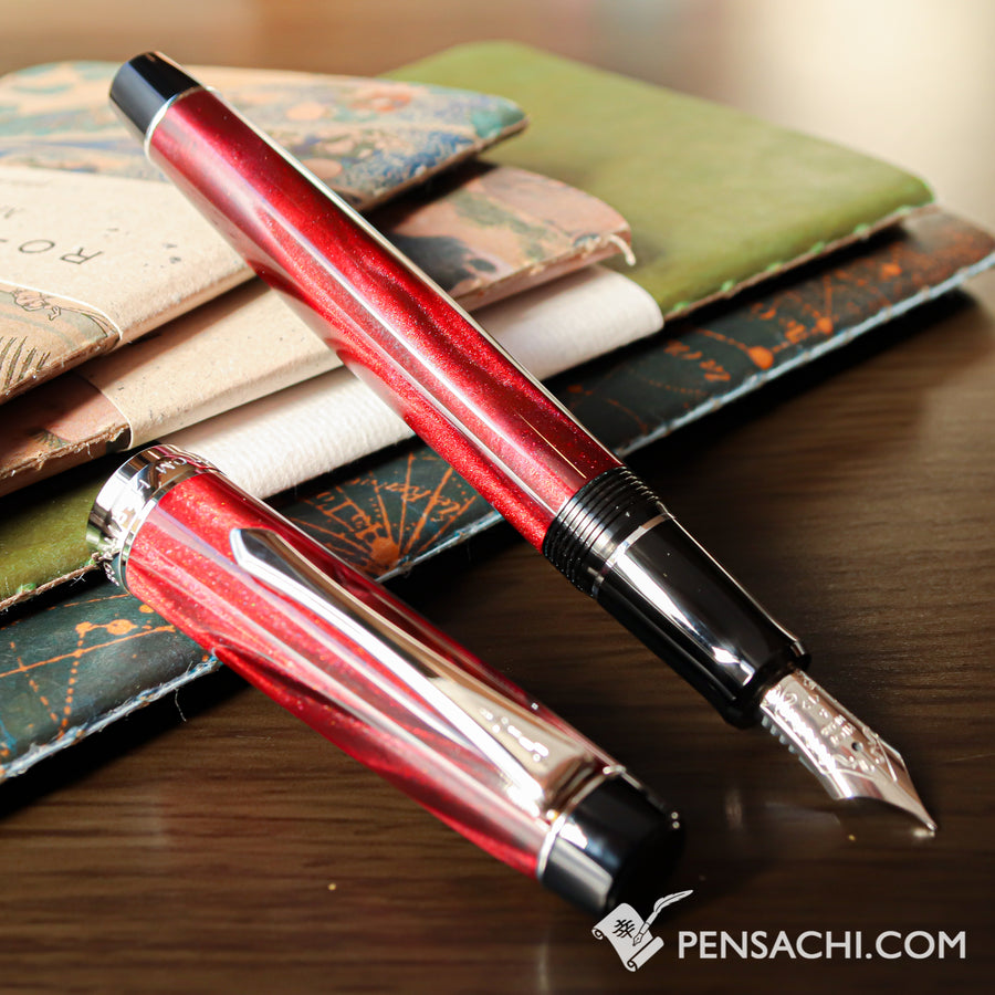 PILOT Custom Heritage SE Fountain Pen - Marble Red - PenSachi Japanese Limited Fountain Pen