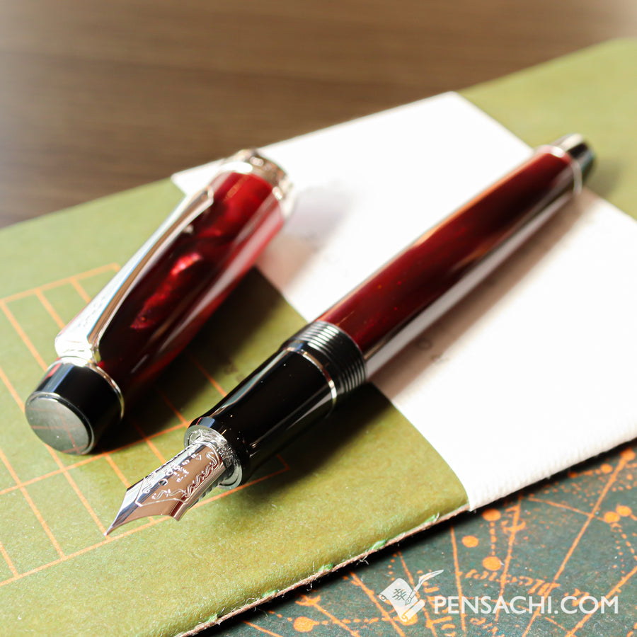 PILOT Custom Heritage SE Fountain Pen - Marble Red - PenSachi Japanese Limited Fountain Pen