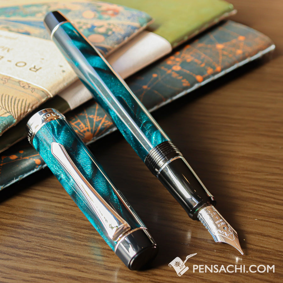 PILOT Custom Heritage SE Fountain Pen - Marble Green - PenSachi Japanese Limited Fountain Pen