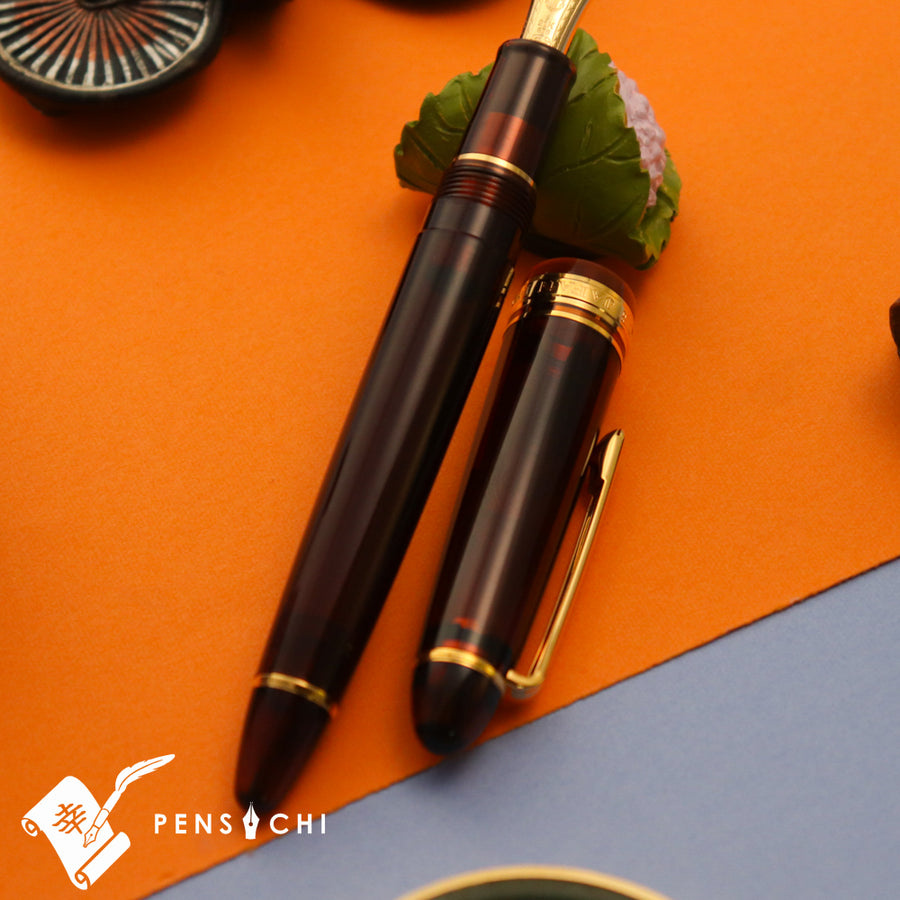 SAILOR Limited Edition 1911 Standard (Mid size) 21 Demonstrator Fountain Pen - Walnut Brown - PenSachi Japanese Limited Fountain Pen