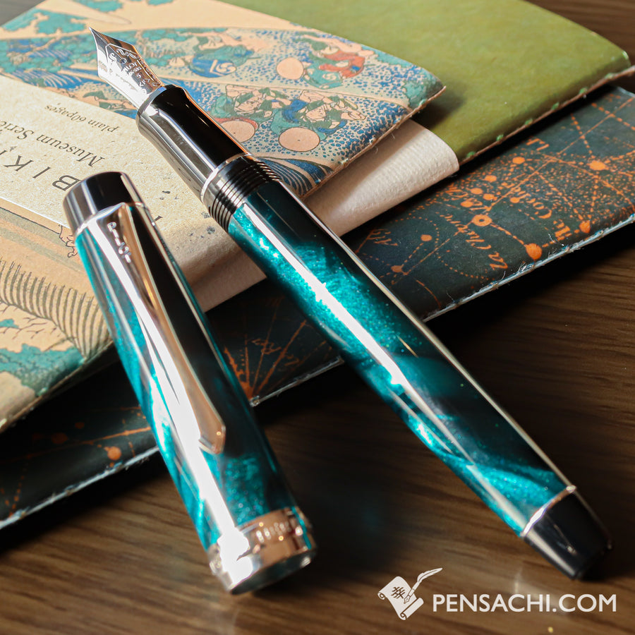 PILOT Custom Heritage SE Fountain Pen - Marble Green - PenSachi Japanese Limited Fountain Pen