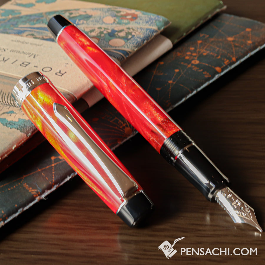 PILOT Custom Heritage SE Fountain Pen - Marble Orange - PenSachi Japanese Limited Fountain Pen