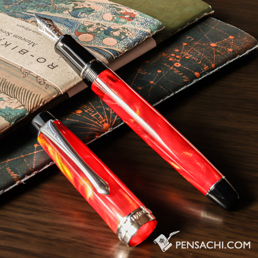 PILOT Custom Heritage SE Fountain Pen - Marble Orange - PenSachi Japanese Limited Fountain Pen