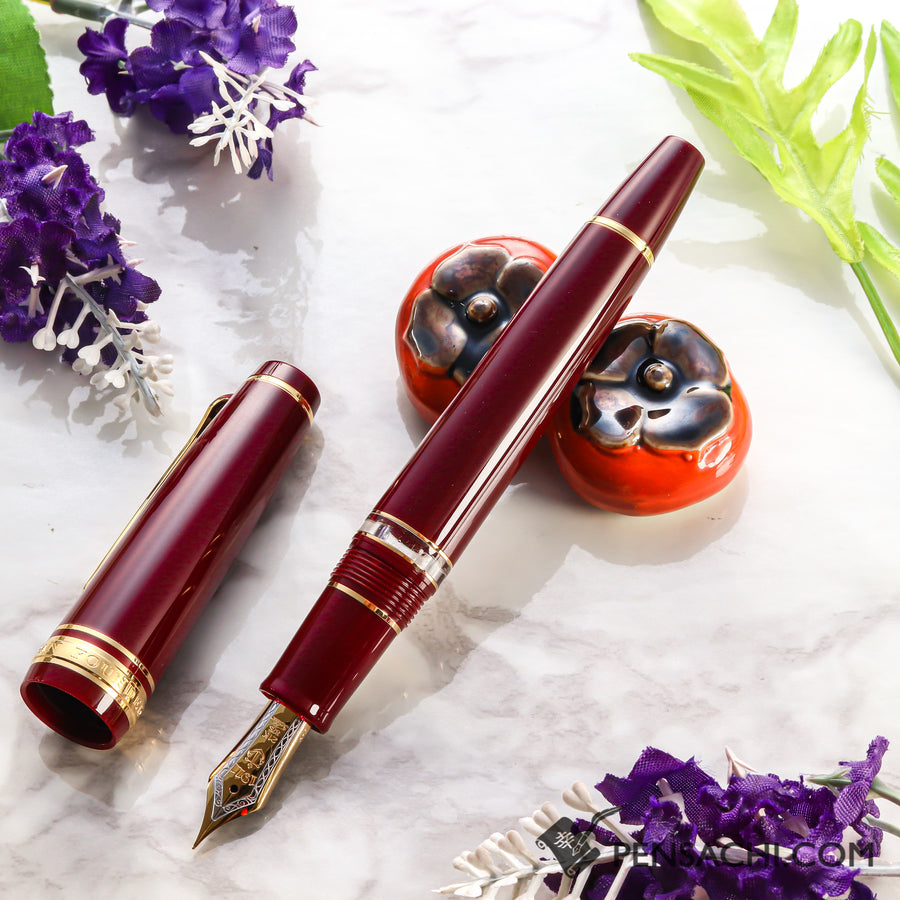 SAILOR Pro Gear Classic Realo Fountain Pen - Wine Red - PenSachi Japanese Limited Fountain Pen