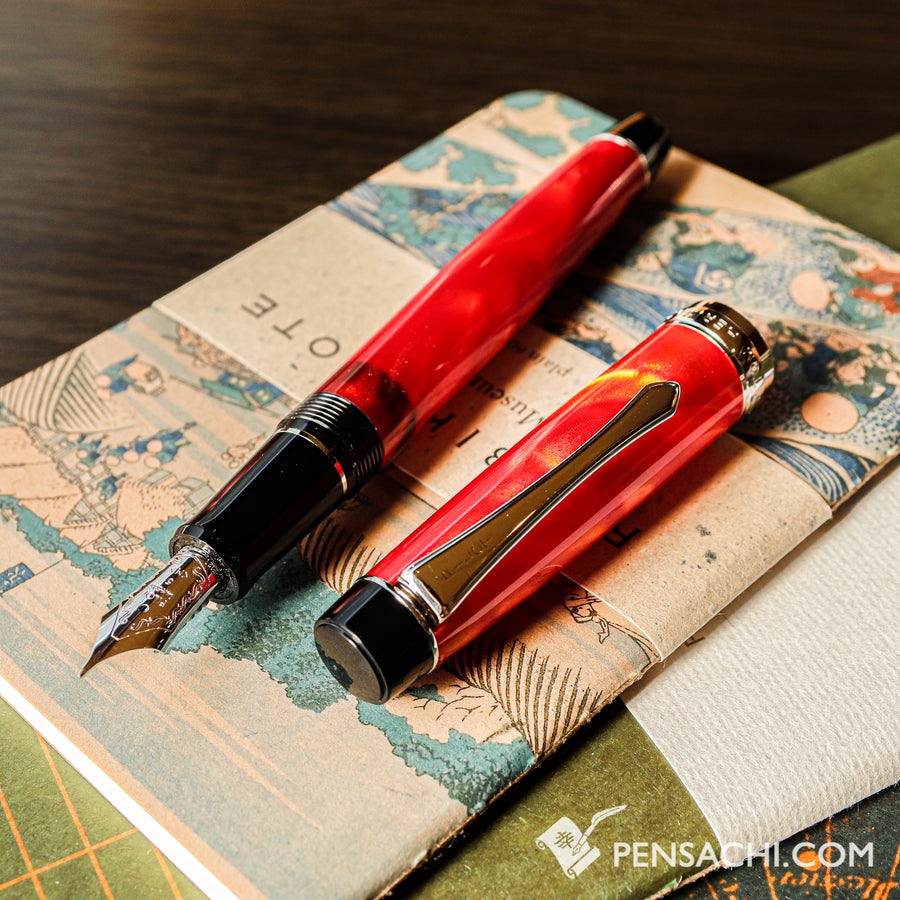 PILOT Custom Heritage SE Fountain Pen - Marble Orange - PenSachi Japanese Limited Fountain Pen