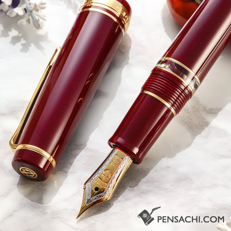 SAILOR Pro Gear Classic Realo Fountain Pen - Wine Red - PenSachi Japanese Limited Fountain Pen