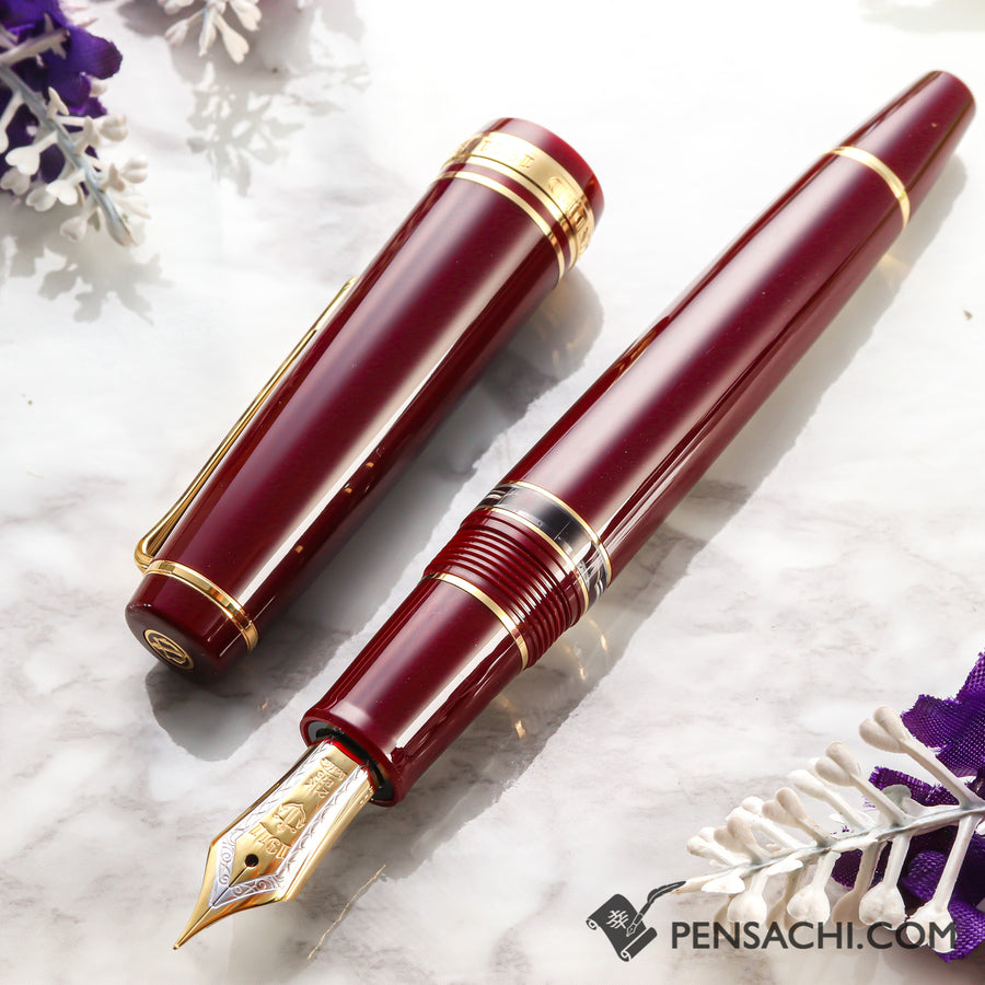 SAILOR Pro Gear Classic Realo Fountain Pen - Wine Red - PenSachi Japanese Limited Fountain Pen