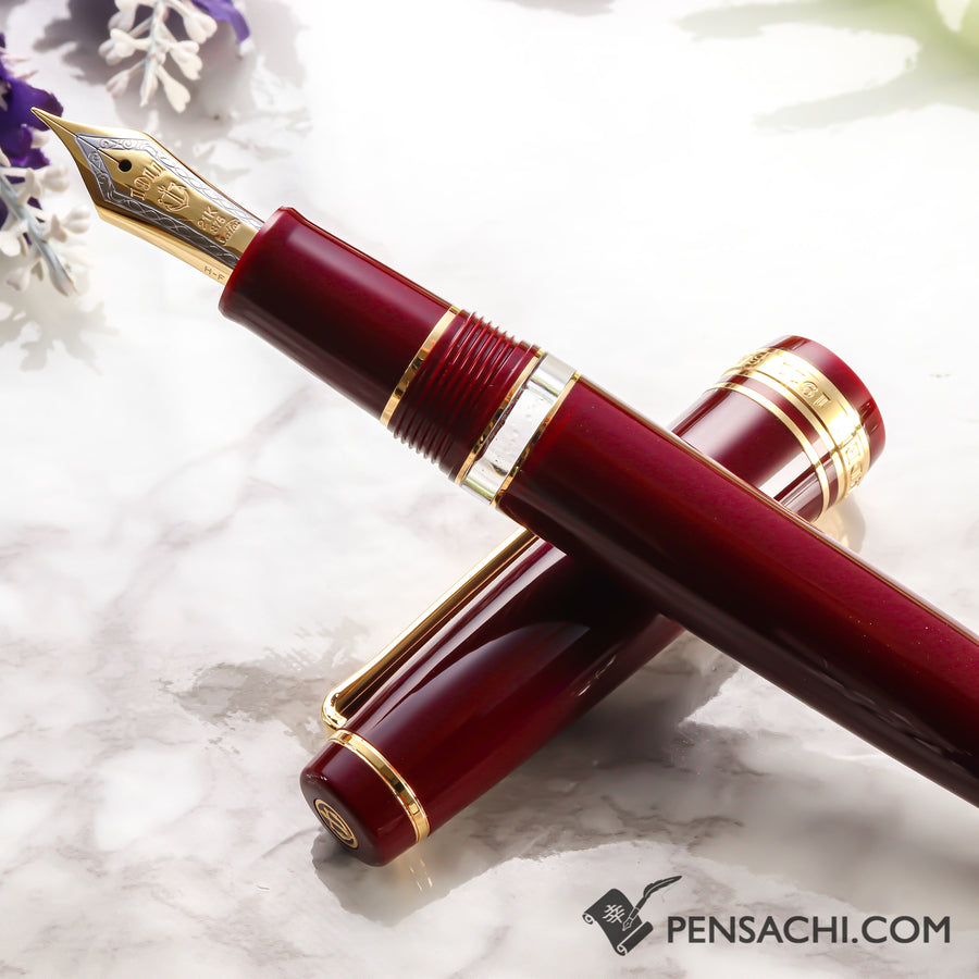 SAILOR Pro Gear Classic Realo Fountain Pen - Wine Red - PenSachi Japanese Limited Fountain Pen