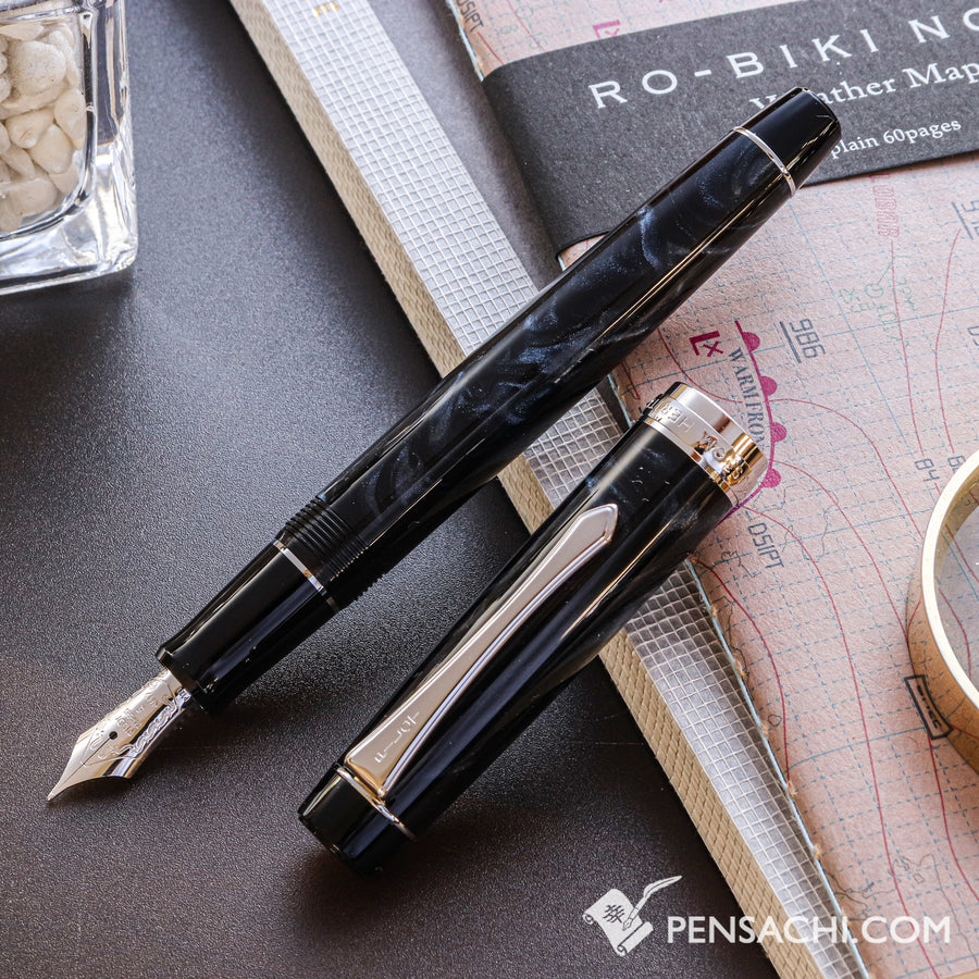 PILOT Custom Heritage SE Fountain Pen - Marble Black - PenSachi Japanese Limited Fountain Pen