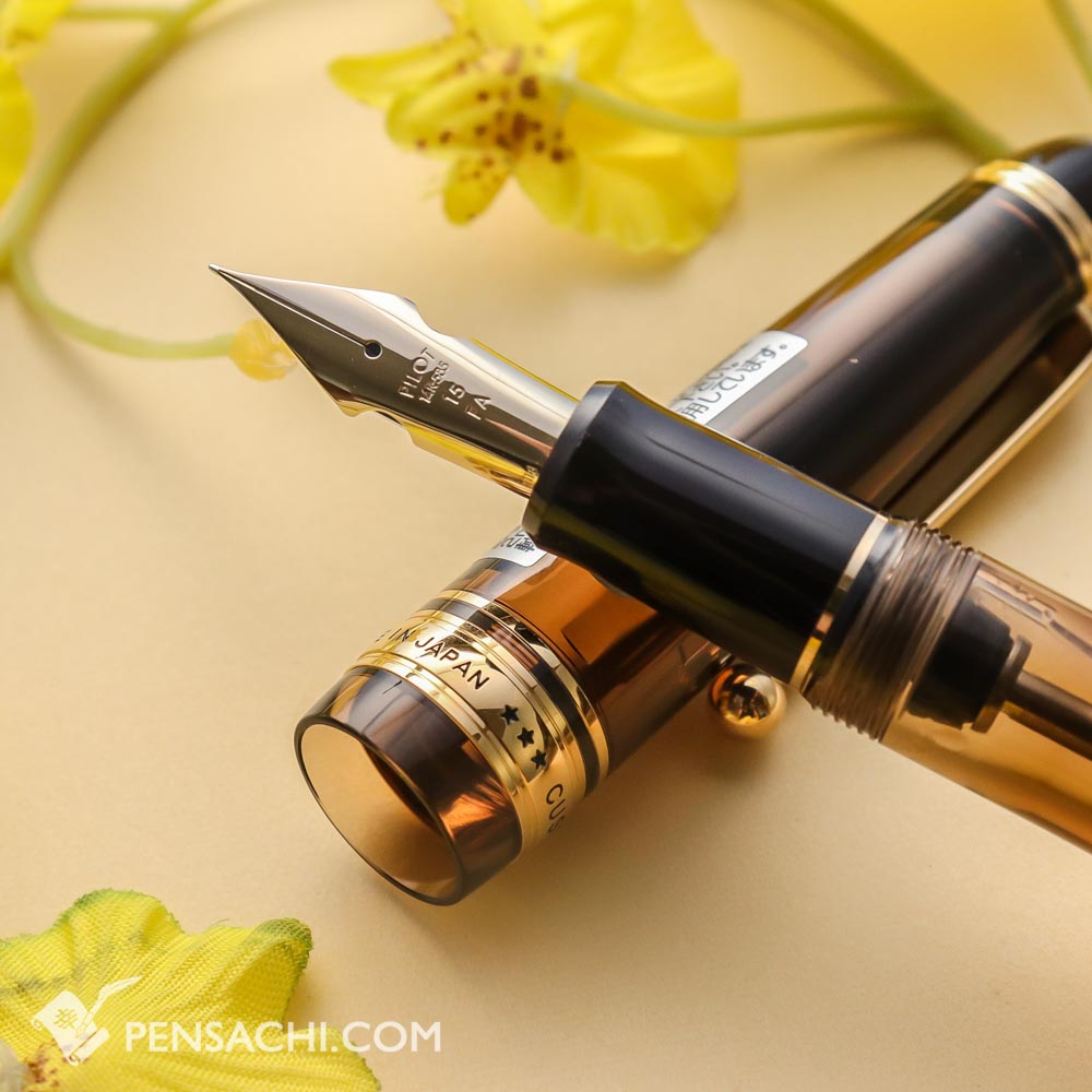 PILOT Custom 823 Fountain Pen Amber Brown Demonstrator Special Nib