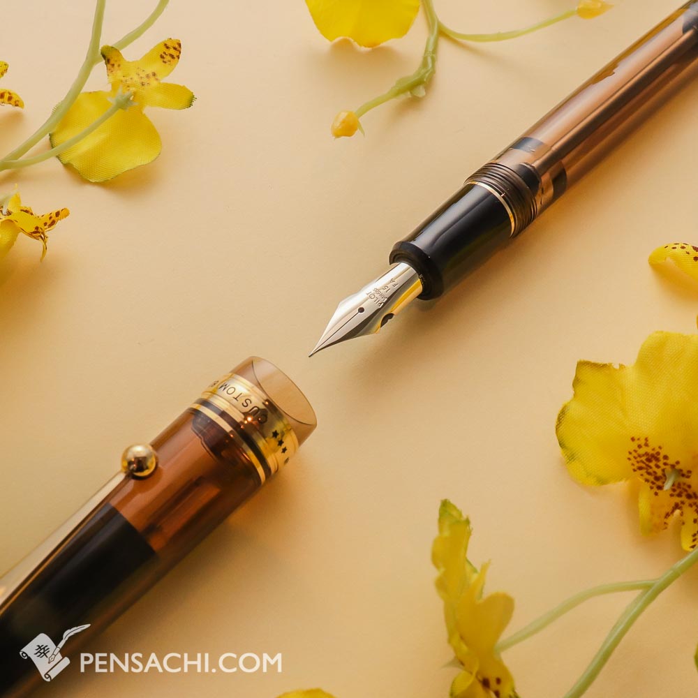 PILOT Custom 823 Fountain Pen Amber Brown Demonstrator Special Nib