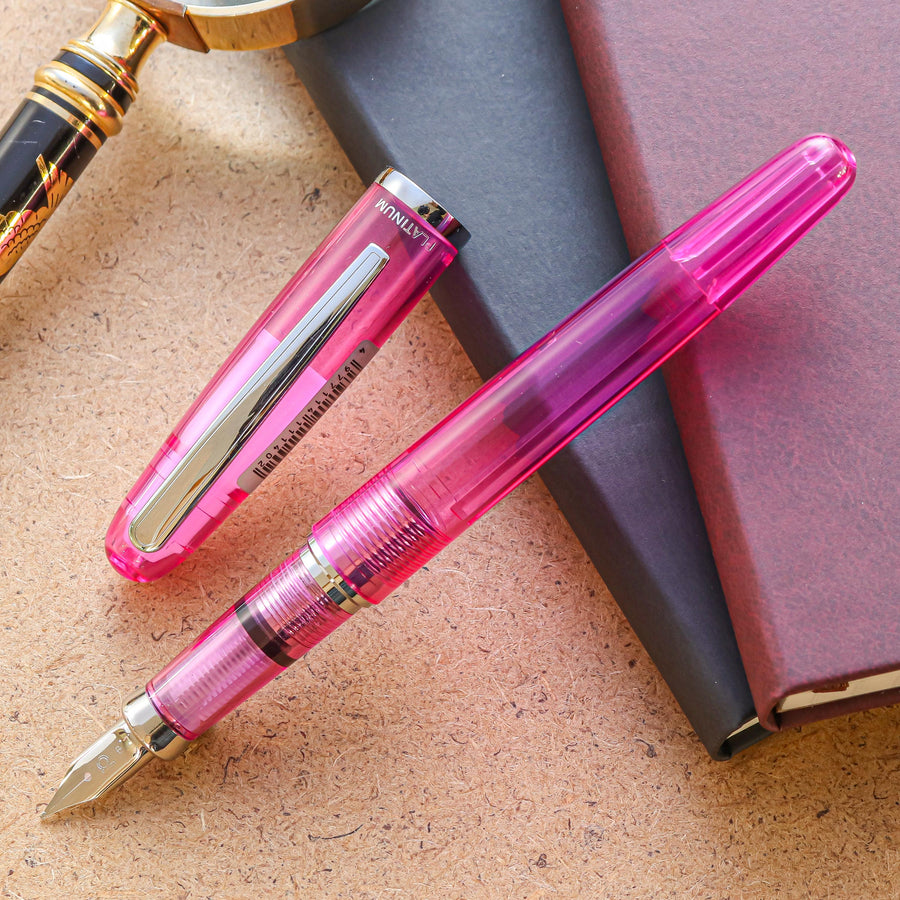 PLATINUM Balance Fountain Pen - Crystal Pink - PenSachi Japanese Limited Fountain Pen