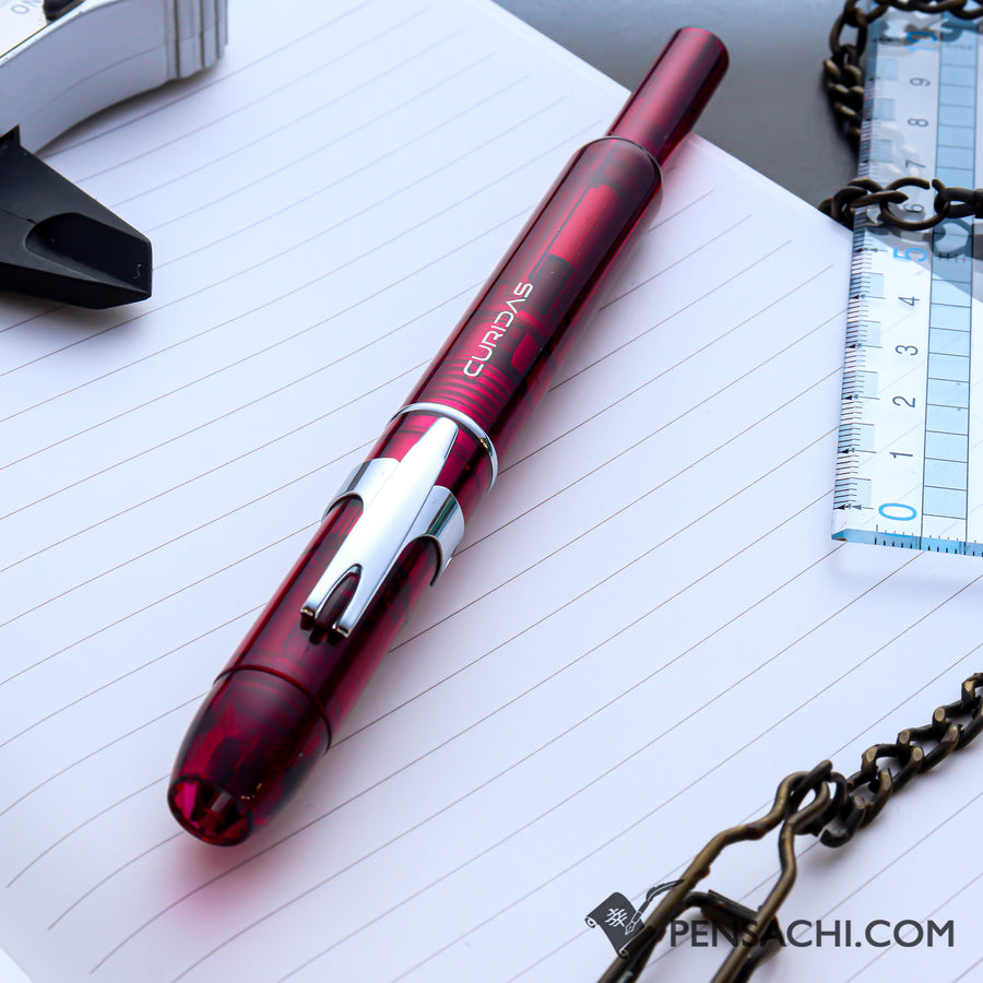 PLATINUM Curidas Demonstrator Fountain Pen - Gran Red - PenSachi Japanese Limited Fountain Pen