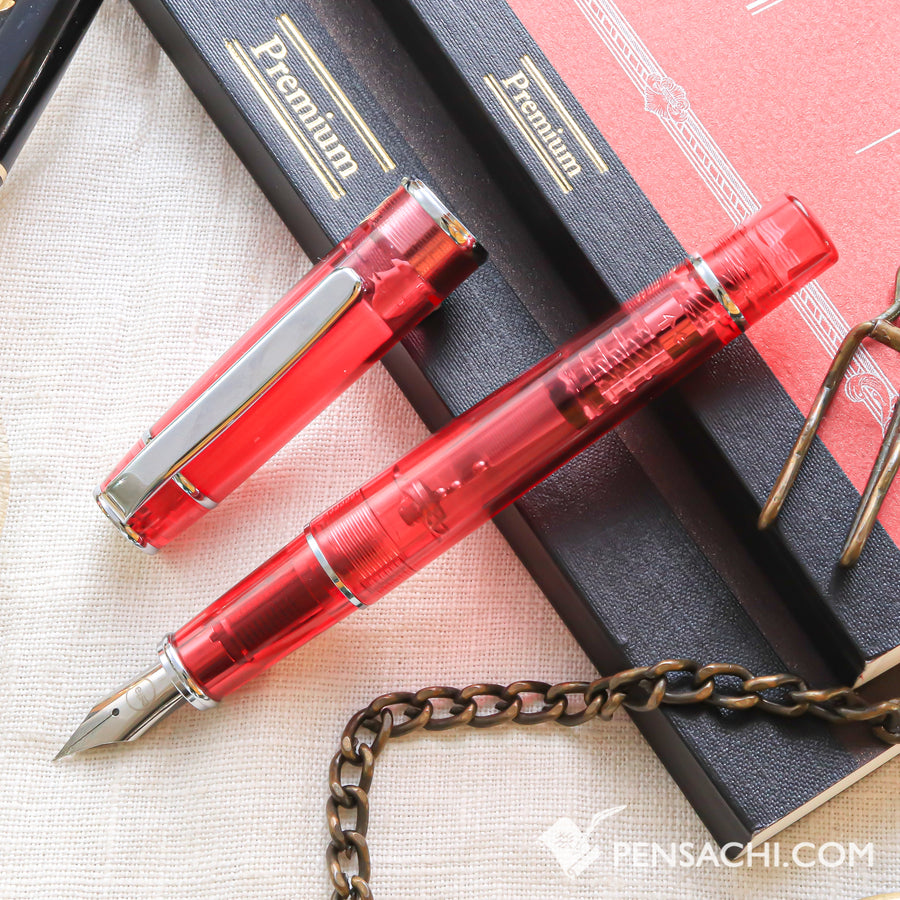 PILOT Limited Edition Prera Fountain Pen - Ibis Red - PenSachi Japanese Limited Fountain Pen