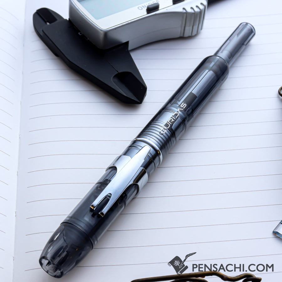 PLATINUM Curidas Demonstrator Fountain Pen - Graphite Smoke - PenSachi Japanese Limited Fountain Pen