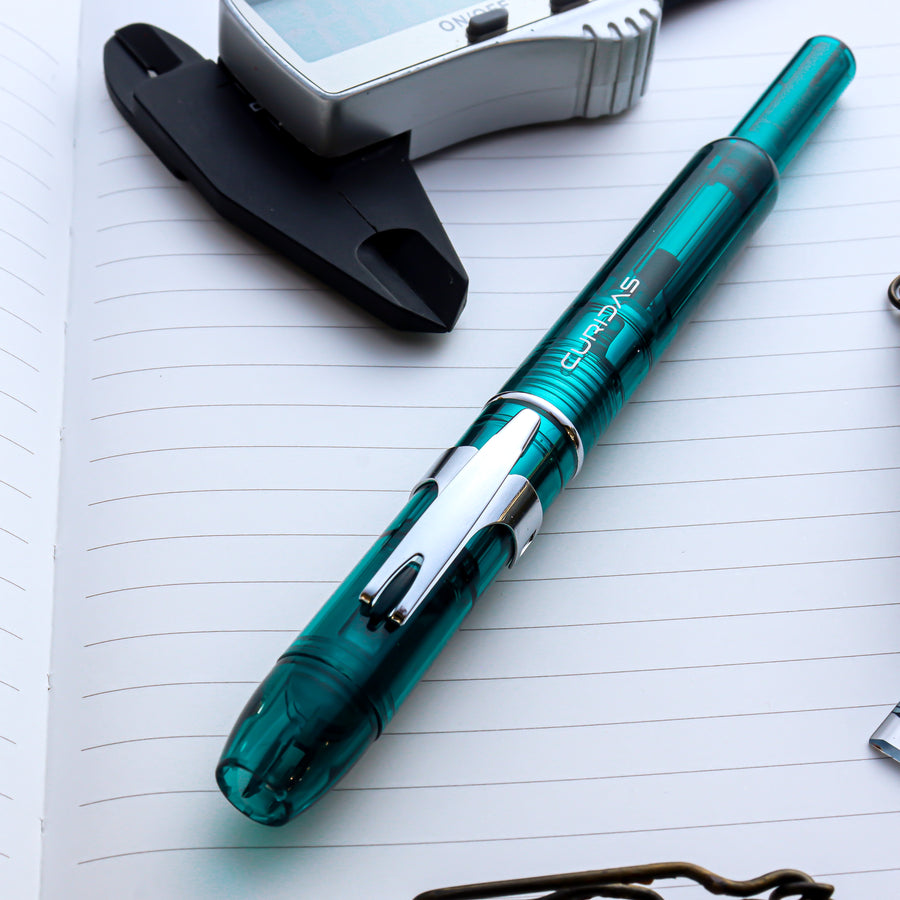 PLATINUM Curidas Demonstrator Fountain Pen - Urban Green - PenSachi Japanese Limited Fountain Pen