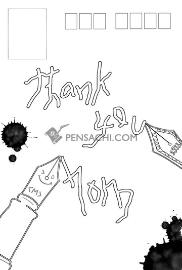 Pensachi Post Card - Mother's Day 2 - PenSachi Japanese Limited Fountain Pen