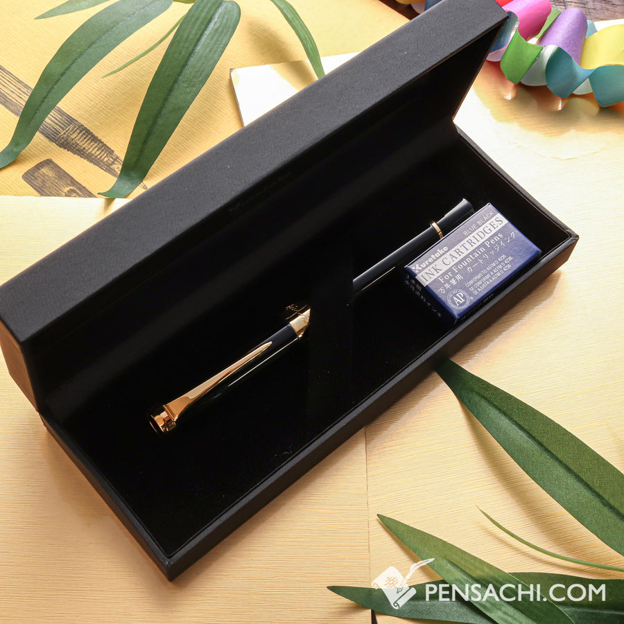 KURETAKE Starry Night Fountain Pen - Glossy Black - PenSachi Japanese Limited Fountain Pen