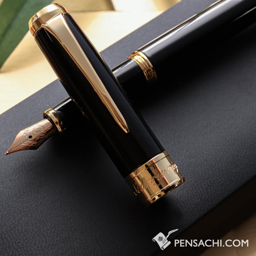 KURETAKE Starry Night Fountain Pen - Glossy Black - PenSachi Japanese Limited Fountain Pen