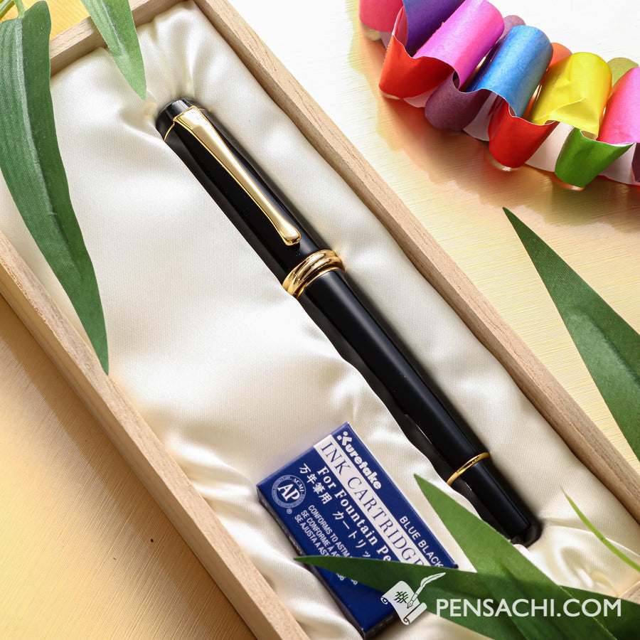 KURETAKE Yumeginga Dream Galaxy Fountain Pen - Black - PenSachi Japanese Limited Fountain Pen
