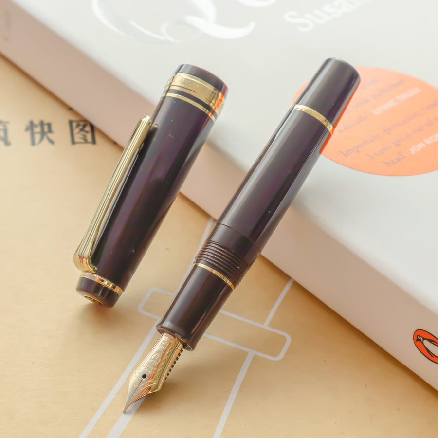 SAILOR Pro Gear Slim Mini Fountain Pen Morocco - Puff Brown - PenSachi Japanese Limited Fountain Pen
