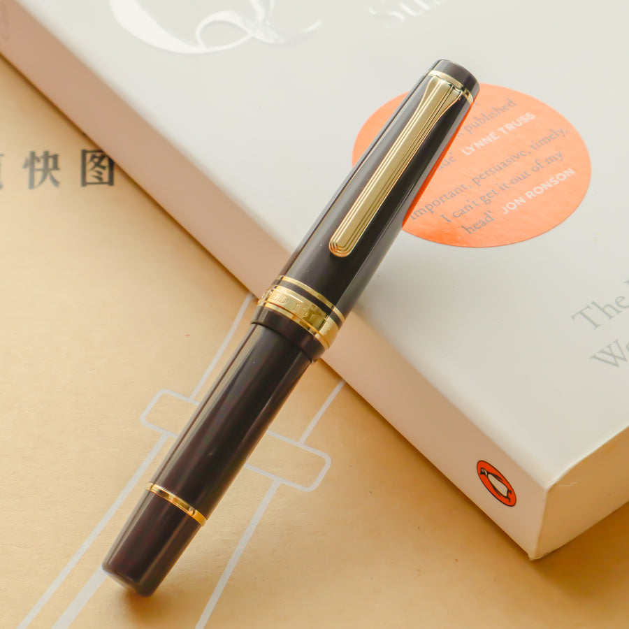 SAILOR Pro Gear Slim Mini Fountain Pen Morocco - Puff Brown - PenSachi Japanese Limited Fountain Pen