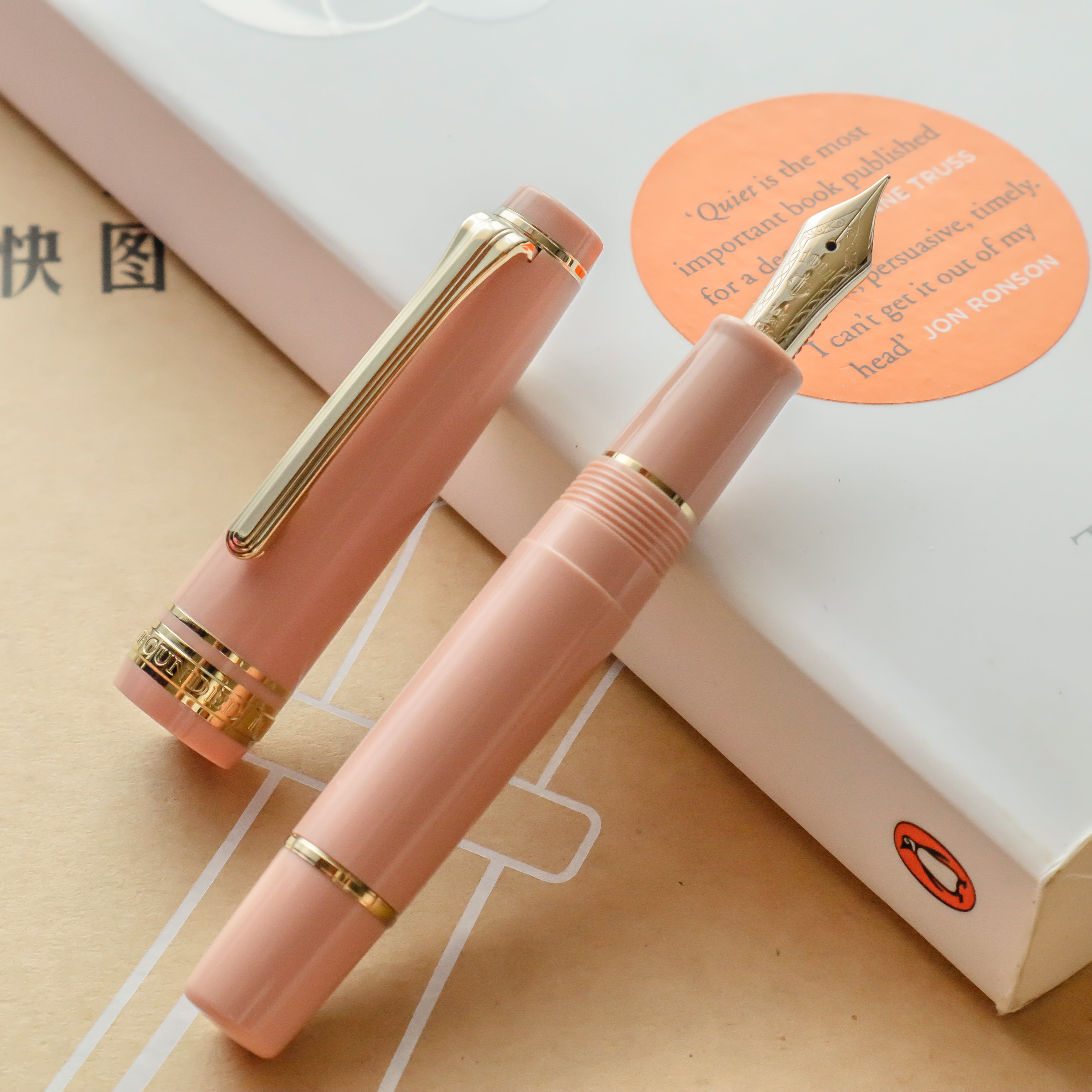 SAILOR PRO-GEAR SLIM MINI BRUSH-PINK 万年筆 SAILOR Pro Gear Slim Mini Fountain Pen - Blush Pink | PenSachi