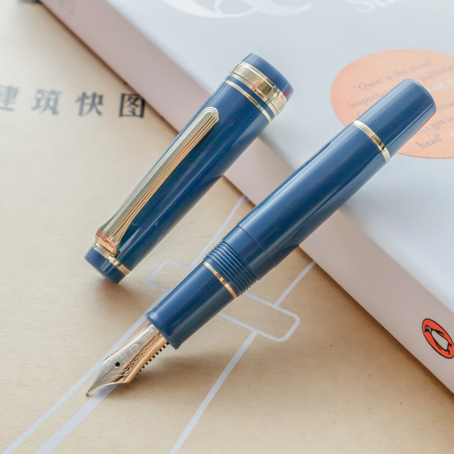 SAILOR Pro Gear Slim Mini Fountain Pen Morocco - Ayur Blue - PenSachi Japanese Limited Fountain Pen