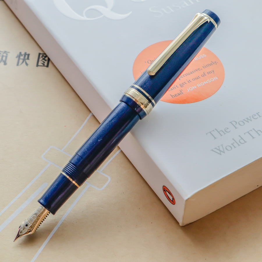 SAILOR Pro Gear Slim Mini Fountain Pen Morocco - Night Blue - PenSachi Japanese Limited Fountain Pen