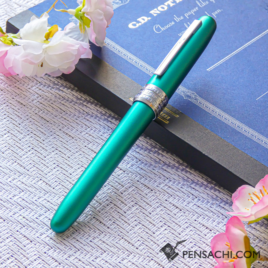 PLATINUM Plaisir Fountain Pen - Teal Green - PenSachi Japanese Limited Fountain Pen