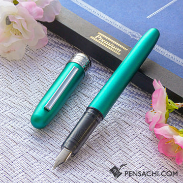 PLATINUM Plaisir Fountain Pen - Teal Green - PenSachi Japanese Limited Fountain Pen