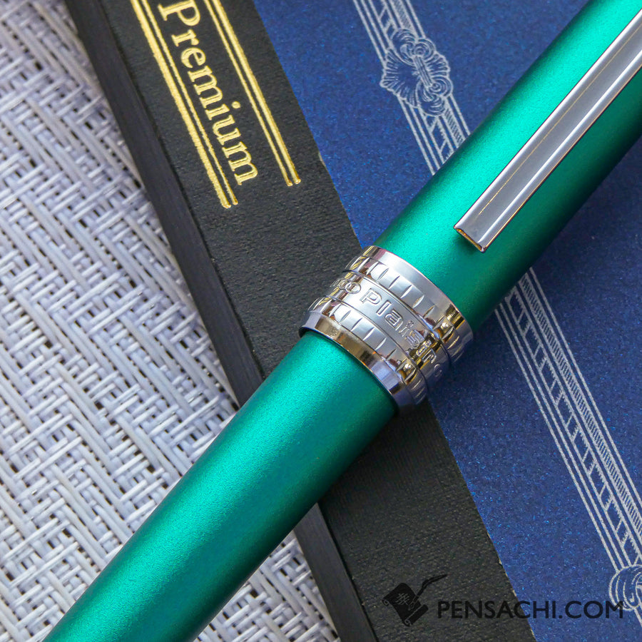 PLATINUM Plaisir Fountain Pen - Teal Green - PenSachi Japanese Limited Fountain Pen