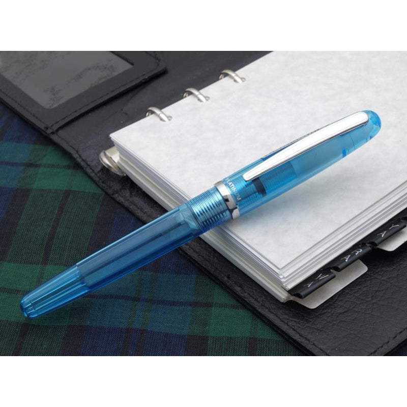 PLATINUM Balance Fountain Pen - Crystal Blue - PenSachi Japanese Limited Fountain Pen