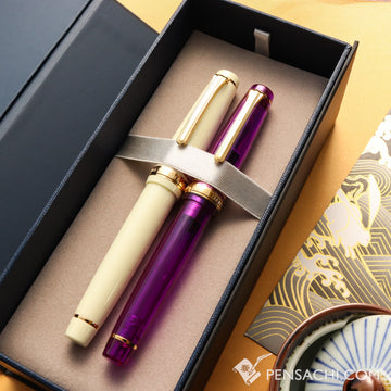 SAILOR Limited Edition Pro Gear Classic Set - Daisy White and Wisteria Purple - PenSachi Japanese Limited Fountain Pen
