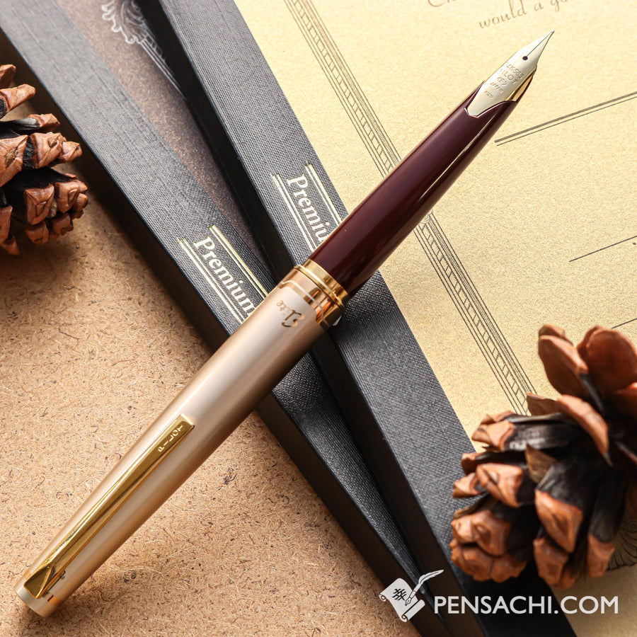 PILOT Elite 95S Fountain Pen - Deep Red - PenSachi Japanese Limited Fountain Pen