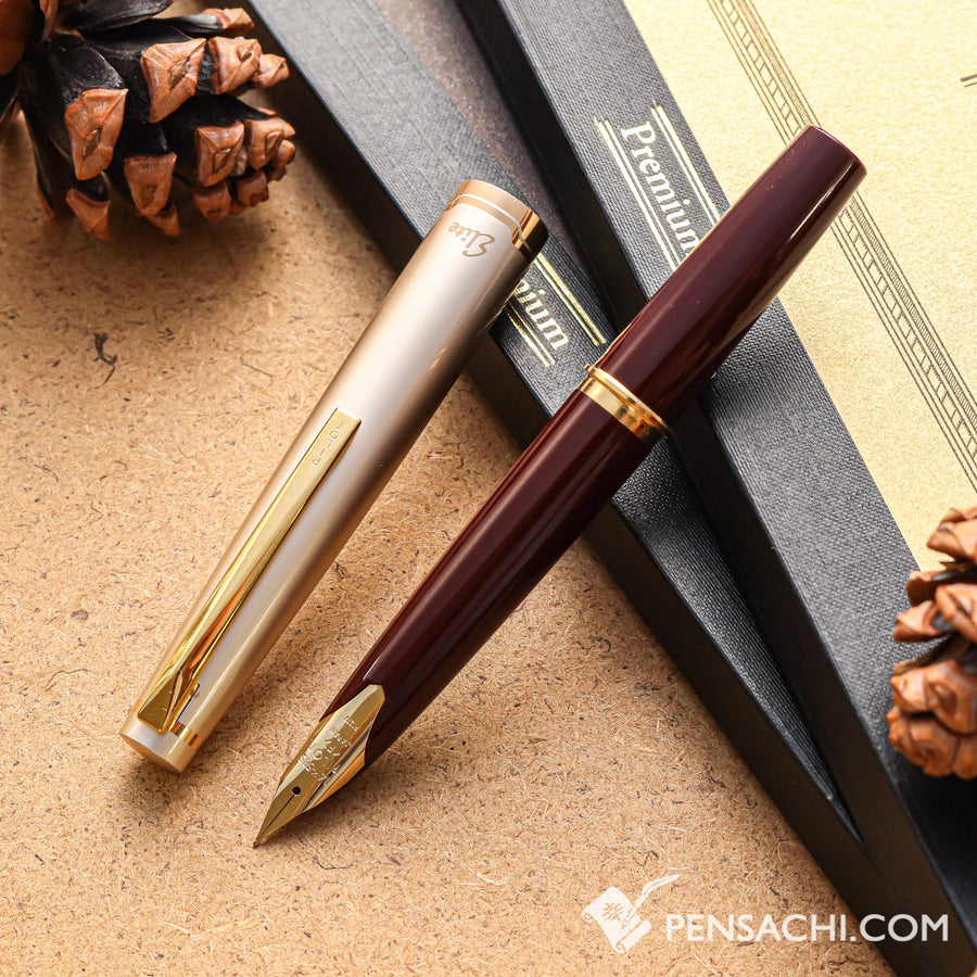 PILOT Elite 95S Fountain Pen - Deep Red - PenSachi Japanese Limited Fountain Pen