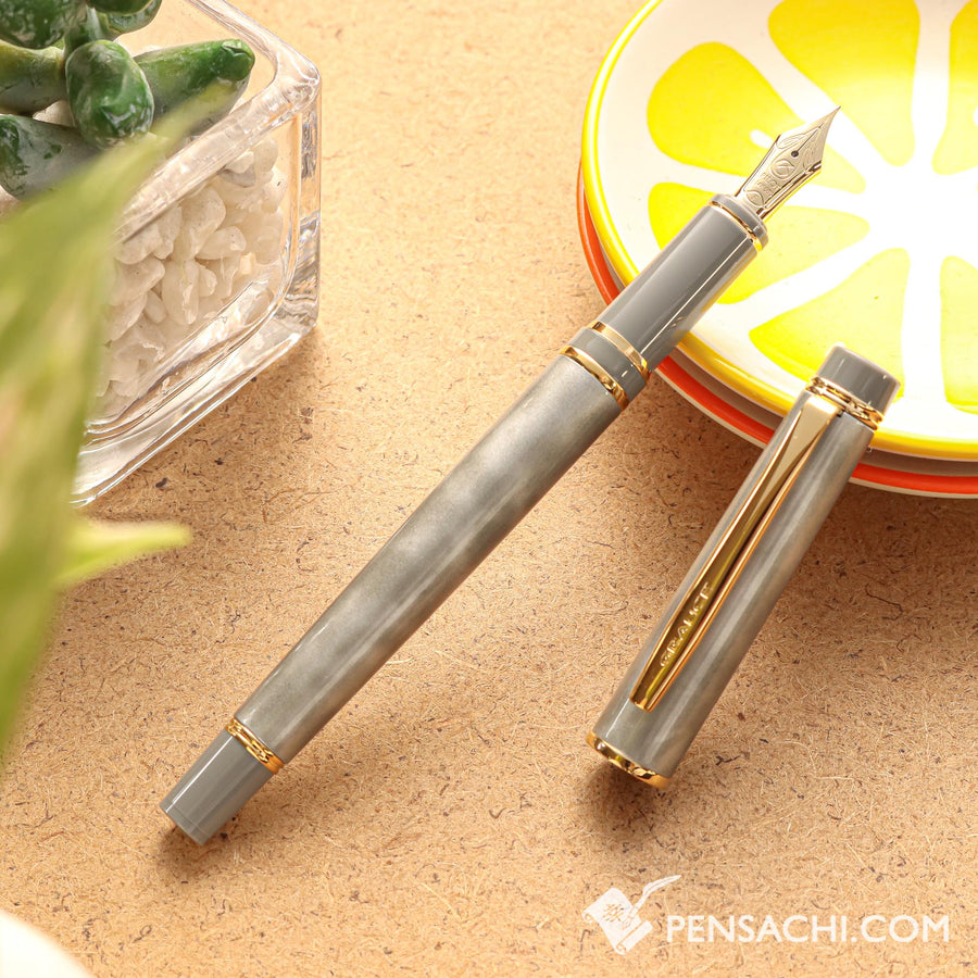 PILOT Grance Fountain Pen - Marble Gray - PenSachi Japanese Limited Fountain Pen