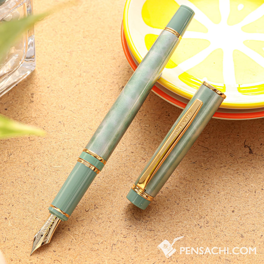 PILOT Grance Fountain Pen - Marble Green - PenSachi Japanese Limited Fountain Pen