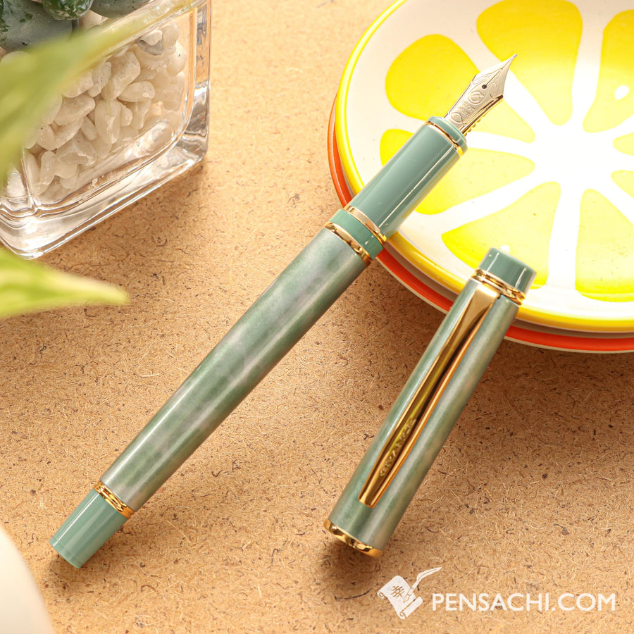 PILOT Grance Fountain Pen - Marble Green - PenSachi Japanese Limited Fountain Pen