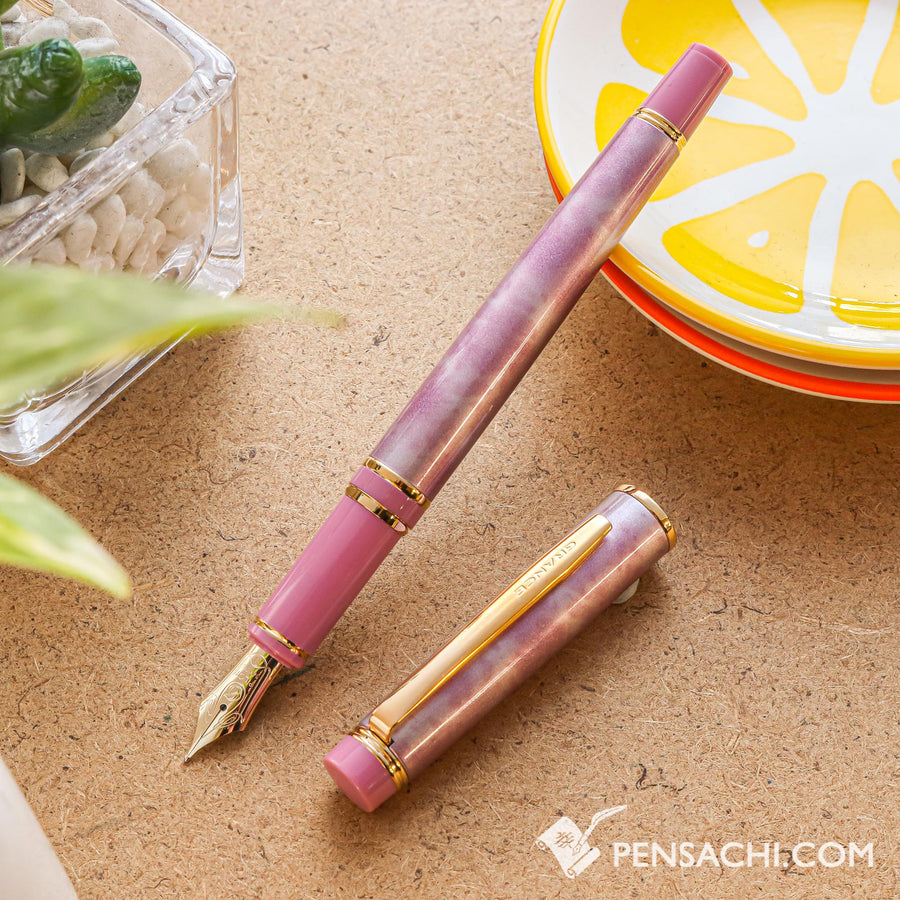 PILOT Grance Fountain Pen - Marble Pink - PenSachi Japanese Limited Fountain Pen