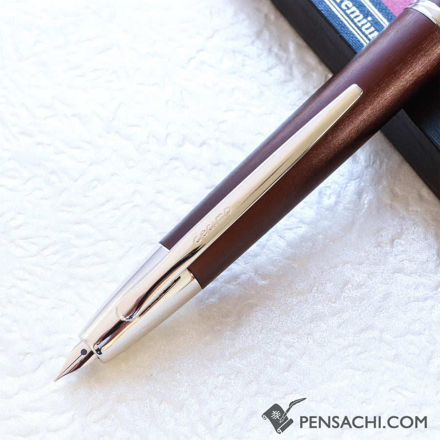 Buy PILOT Limited Edition Vanishing Point Capless Decimo Fountain Pen - Brown 18K Gold Rhodium plated nib fountain pen directly from Japan. Nib Size: F (Fine) Best price fountain pen. Origin Japan