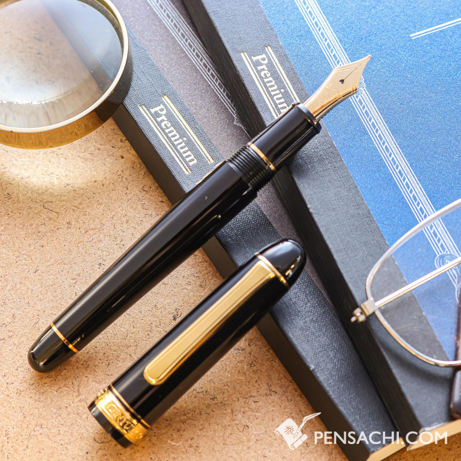 PLATINUM #3776 Century Fountain Pen - Black - PenSachi Japanese Limited Fountain Pen