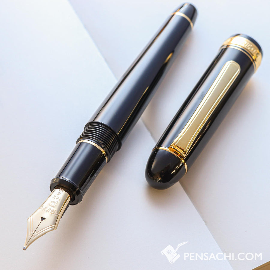 PLATINUM #3776 Century Fountain Pen - Black - PenSachi Japanese Limited Fountain Pen