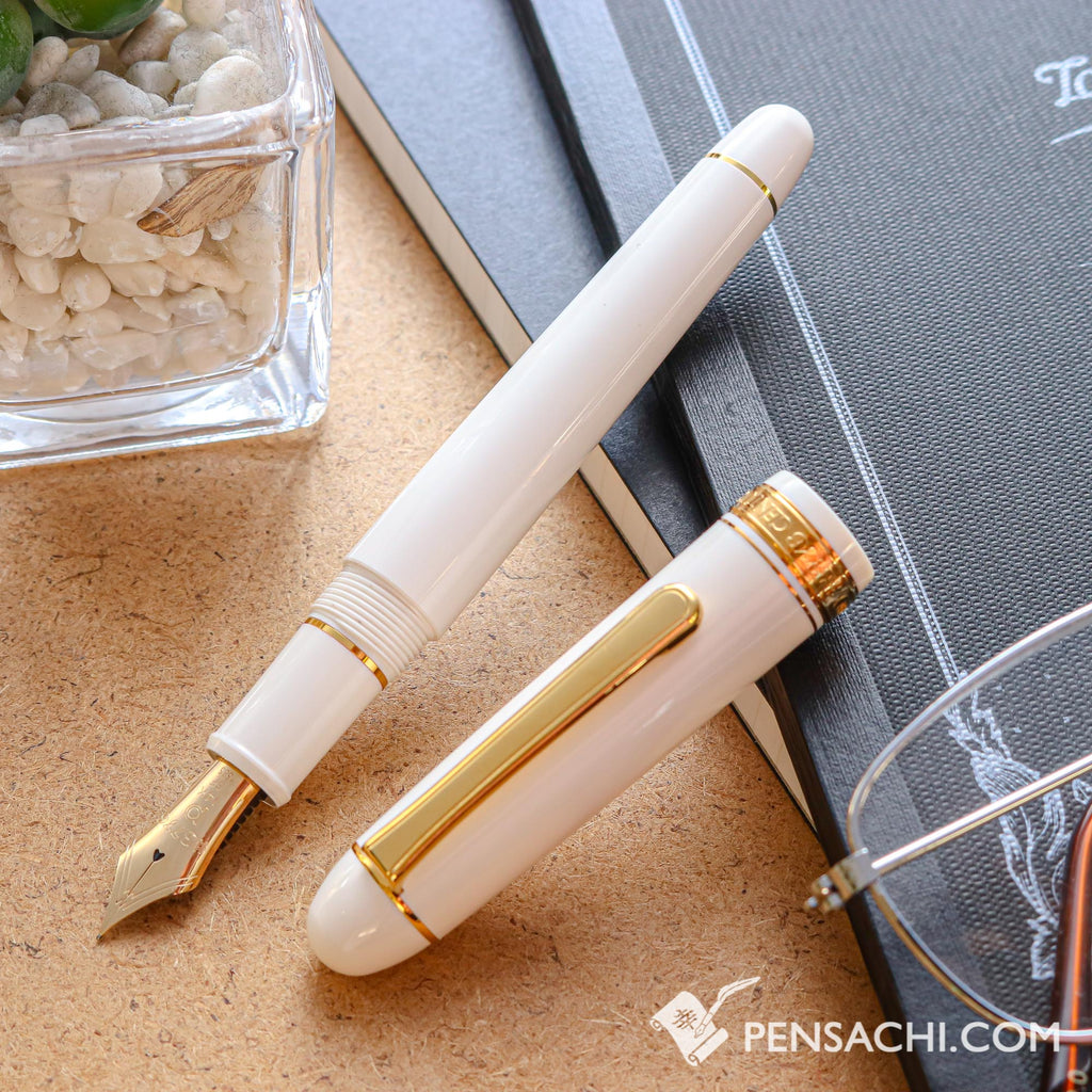 PLATINUM #3776 Century Fountain Pen - Chenonceau White - PenSachi Japanese Limited Fountain Pen