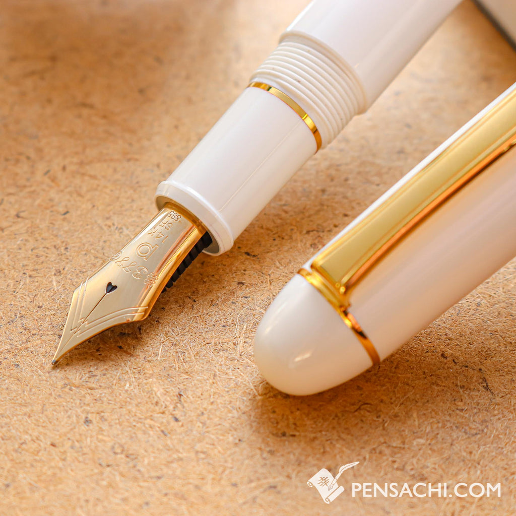 PLATINUM #3776 Century Fountain Pen - Chenonceau White - PenSachi Japanese Limited Fountain Pen