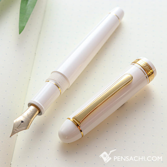 PLATINUM #3776 Century Fountain Pen - Chenonceau White - PenSachi Japanese Limited Fountain Pen