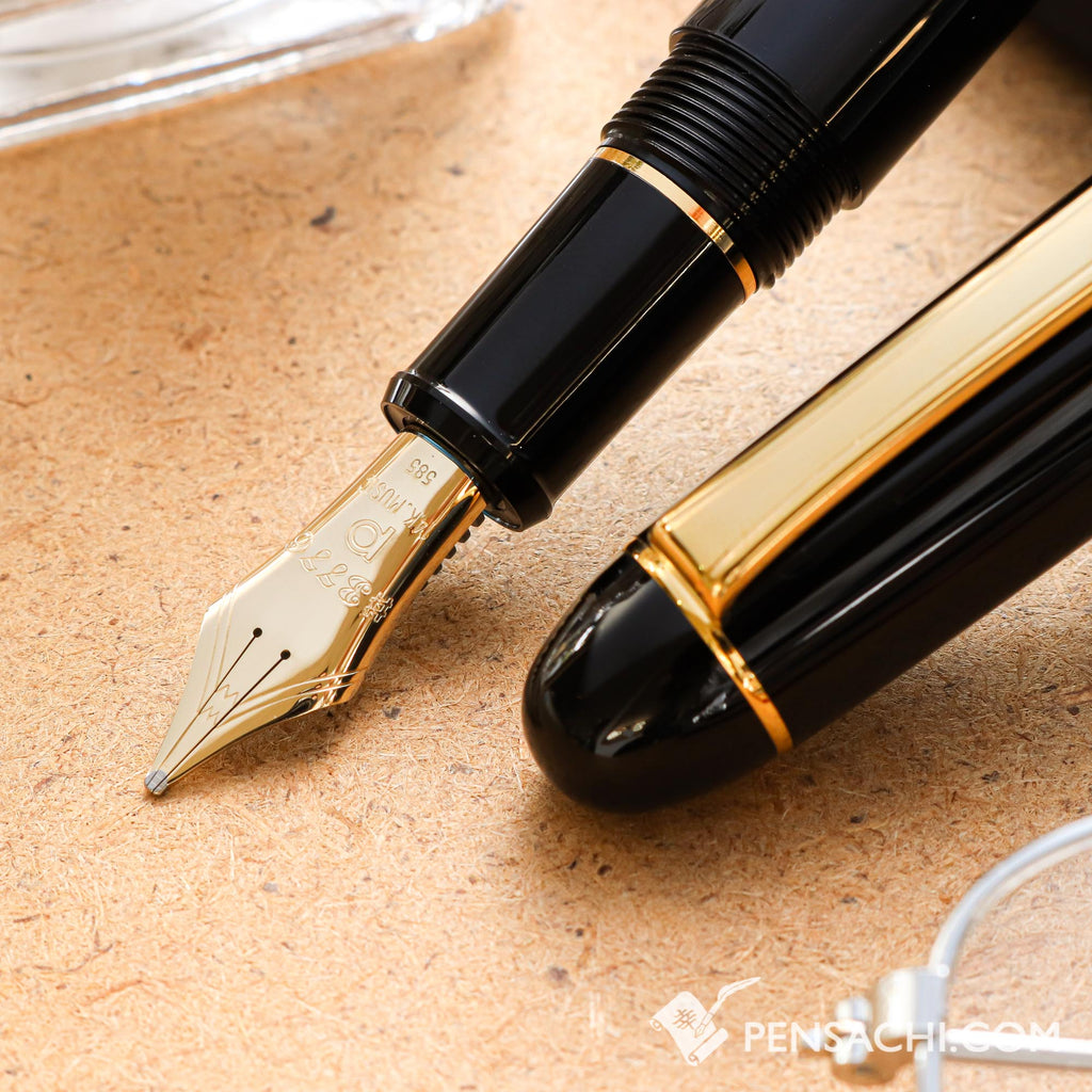 PLATINUM #3776 Century Music Fountain Pen - Black - PenSachi Japanese Limited Fountain Pen