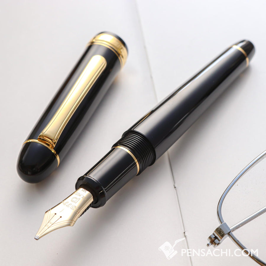 PLATINUM #3776 Century Music Fountain Pen - Black - PenSachi Japanese Limited Fountain Pen