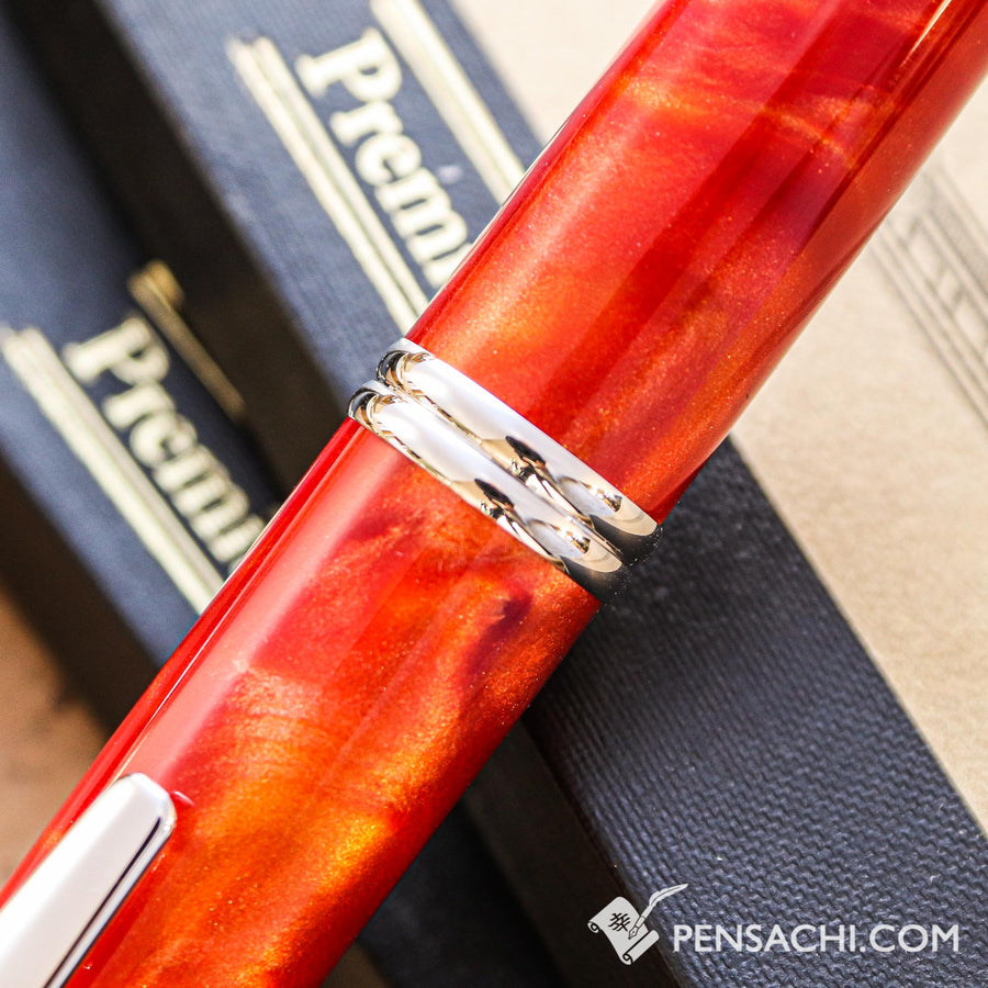 PILOT Vanishing Point Capless SE Fountain Pen - Marble Orange - PenSachi Japanese Limited Fountain Pen