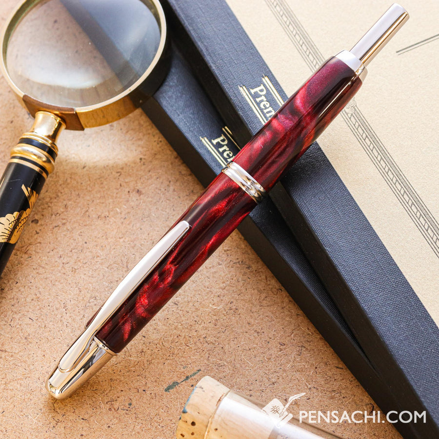 PILOT Vanishing Point Capless SE Fountain Pen - Marble Red - PenSachi Japanese Limited Fountain Pen